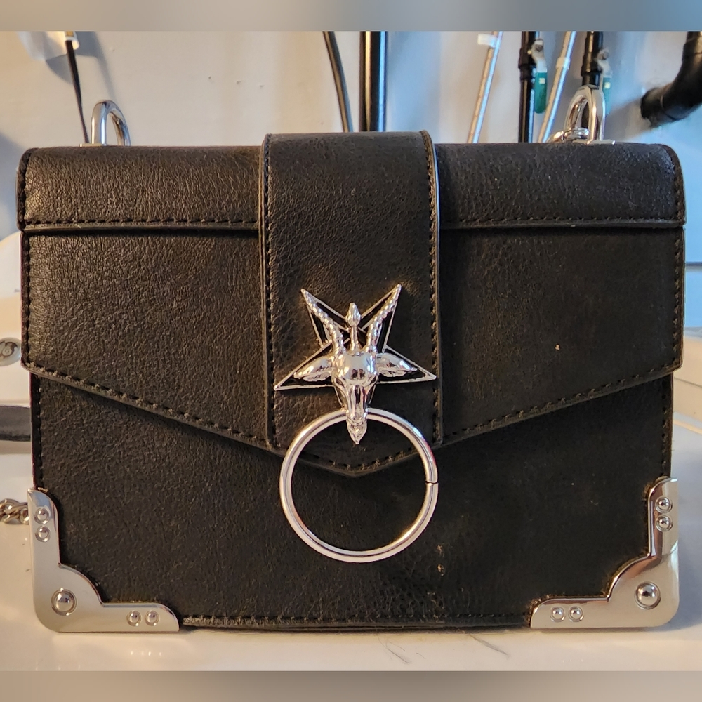 Killstar baphomet cross-body purse